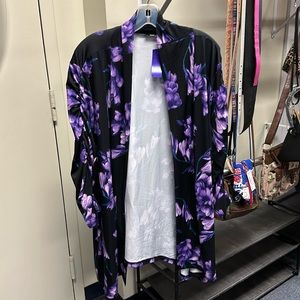 💜Lily by Firmiana Black Purple Top 2X